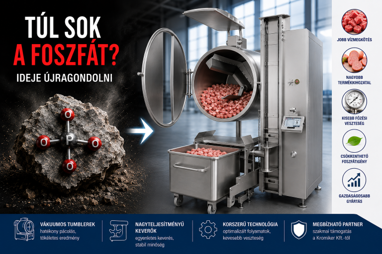 Foszfátcsökkentés a húsiparban – A jövő technológiája vagy megoldandó kihívás?